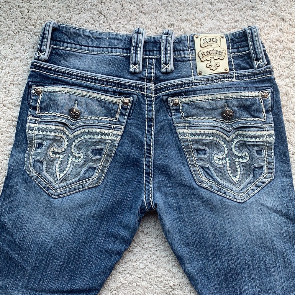 Men’s Rock Revival jeans. 34x34 Straight cut.